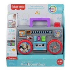 Fisher Price rire et apprendre occupé Boombox lecteur de musique radio activi...