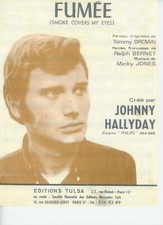 Johnny Hallyday  Partition "Fumée"   R@RE