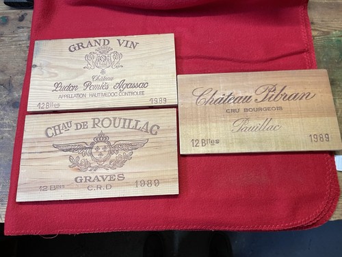 Lot plaques bois - 3, en