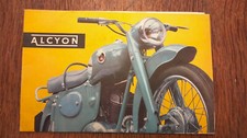 Ancien dépliant catalogue publicité MOTO ALCYON 1956 cycles neuf affiche vélo