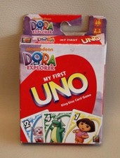Jeu de cartes My First UNO / Mon premier UNO - cartes géantes - Dora - complet