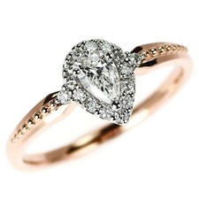 Bague diamant en forme de