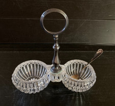 Saleron double ancien métal