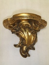 console murale dorée étagère résine