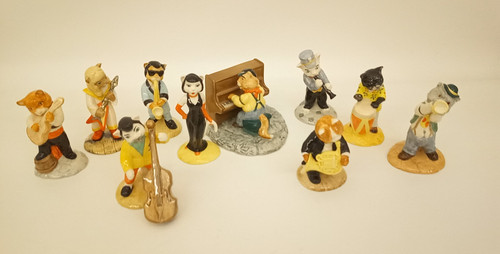 Beswick england cat - chorus, set