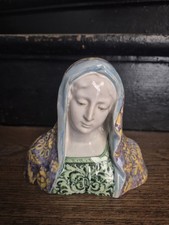 Buste Vierge Madone Faïence