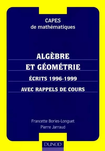 Algebre geometrie ecrits - et, geometrie.