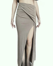 RICK OWENS Lilies - JUPE FENDUE GRISE - TAILLE 36fr - VISCOSE / COTON ..