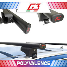 Acier Noir Barres de toit pour RENAULT Koleos 2 II ab 17 Rails de toit intégrés