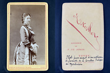 Nestler, Vevay, Famille de la comtesse Philippe de Monbrison Vintage cdv albumen