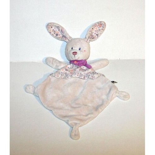 Doudou plat lapin - plat, pâle