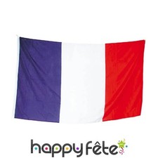 Drapeau Français 90cmx150cm, Nylon 210D Drapeau France avec 2 œillets en Laiton,
