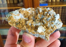 Chalcopyrite, sidérite, quartz, fluorine, Mine du Burg, Albi, Tarn (81), France