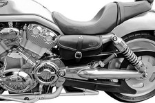SACOCHE LATÉRAL GAUCHE POUR HARLEY DAVIDSON V ROD NIGHT ROD MADE IN ITALY