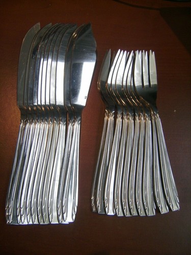 Lot couteaux à - à, poisson