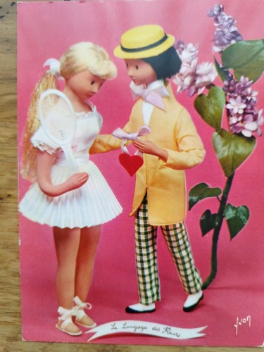 Carte postale les amoureux - carte,