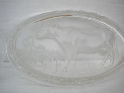 Ancien couvercle beurrier - ancien,