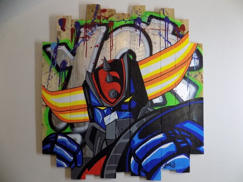 Oeuvre goldorak sur palette - oeuvre,