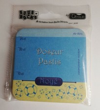 Lot 6 véritables Sous-bocks décorés Doseur Pastis, Noyé , Vintage, décoration 