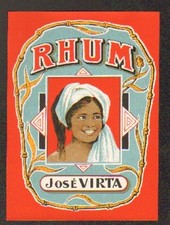 ETIQUETTE RHUM JOSE VIRTA /