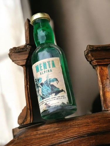 Mini bouteille vintage menta - mini,