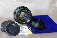 Objectif pour Pentax K 50mm f1,7 CHINON avec bouchons, pare-soleil et housse_TBE