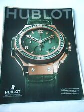 Publicité Advert 2007  Montre Hublot Big bang Tutti Frutti Dark Green Carat