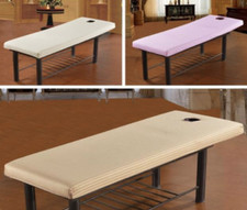 Housse pour table de massage coton emplacement tête esthétique soins spa neuf