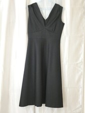 Robe HABILLEE EVASEE Décolletée Femme Taille 44 L Noire Maille extensible