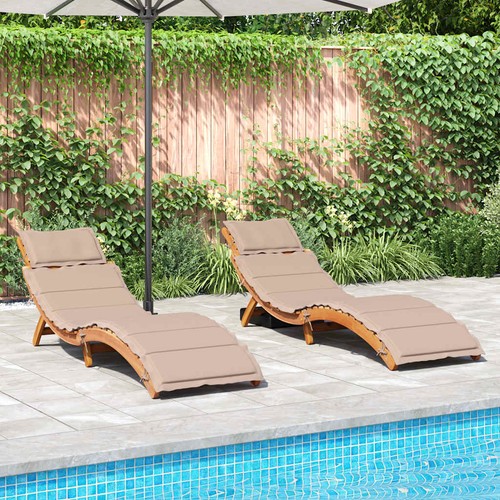 Lot chaises longues - de, avec