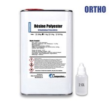 1 kg - Résine polyester ortho