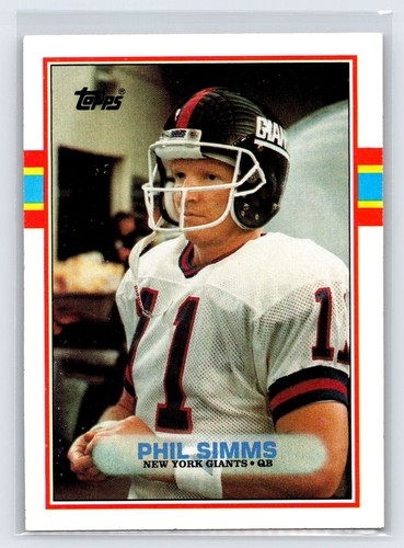 Phil simms 1989 topps - 1989, football