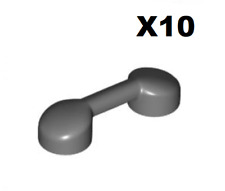 Lego ® Lot 10 Accessoire Minifig Téléphone Dark Stone Grey Phone ref 6190 NEW