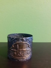 ancien Rond De Serviette Argent Alpacca Venise