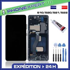ECRAN COMPATIBLE SUR CHASSIS SAMSUNG GALAXY S10 S20 S21 S22 PLUS ULTRA + COLLE