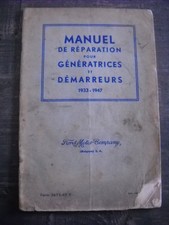 MANUEL DE REPARATION POUR