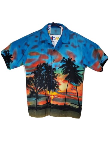 Vtg odo blue - vtg, hawaiian