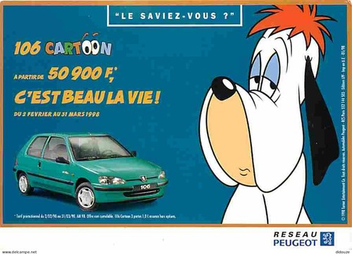 Carte postale automobiles - -,
