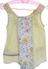 Verbaudet robe à brides jaune