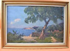 Peinture huile sur toile XXème - Paysage Corse - André Vautier 