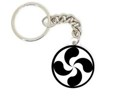 Porte clé badge croix basque