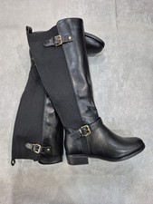 Bottes Similicuir Noir Pour Femmes 