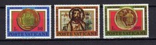12115) Vatican 1975 Cat. Unif. 582/584 MNH Archéologie