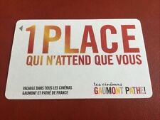 TELECARTE CARTE CINEMA GAUMONT, GAUMONT PATHÉ, PATHÉ. MODELE 2