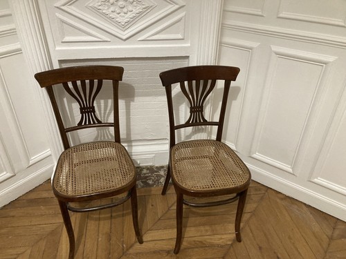 Chaises fischel cannées - fischel,