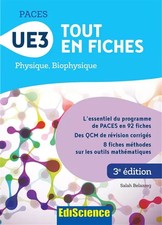 PACES UE3 Tout en fiches - 3e