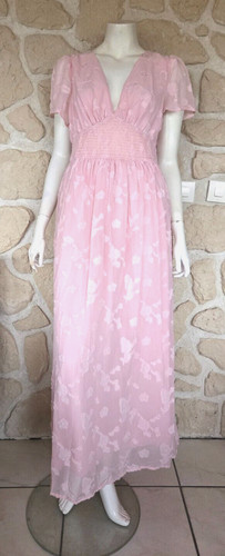 Robe longue rose - neuve, (li)