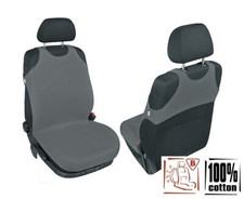 Housses de siège avant universelles COTON gris foncé T-SHIRT Citroen C15