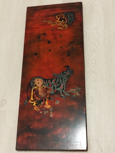 Vietnam panneau laqué décor - laqué,
