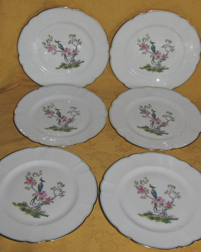Série assiettes plates - série, 6